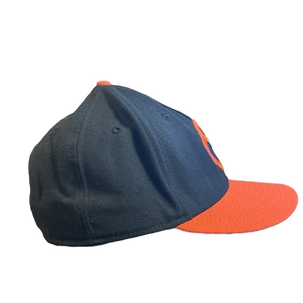 New‎ Era Wool Baltimore Orioles Fitted Hat Black and Orange Size 7 1/2 - Picture 4 of 7